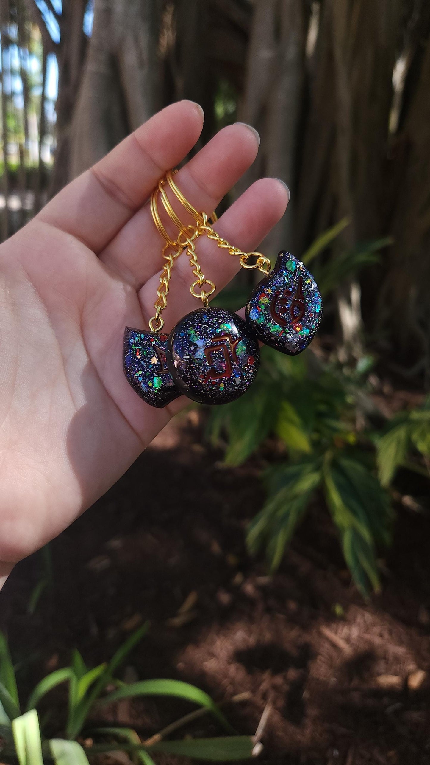 Black Opal Jobstone Charms