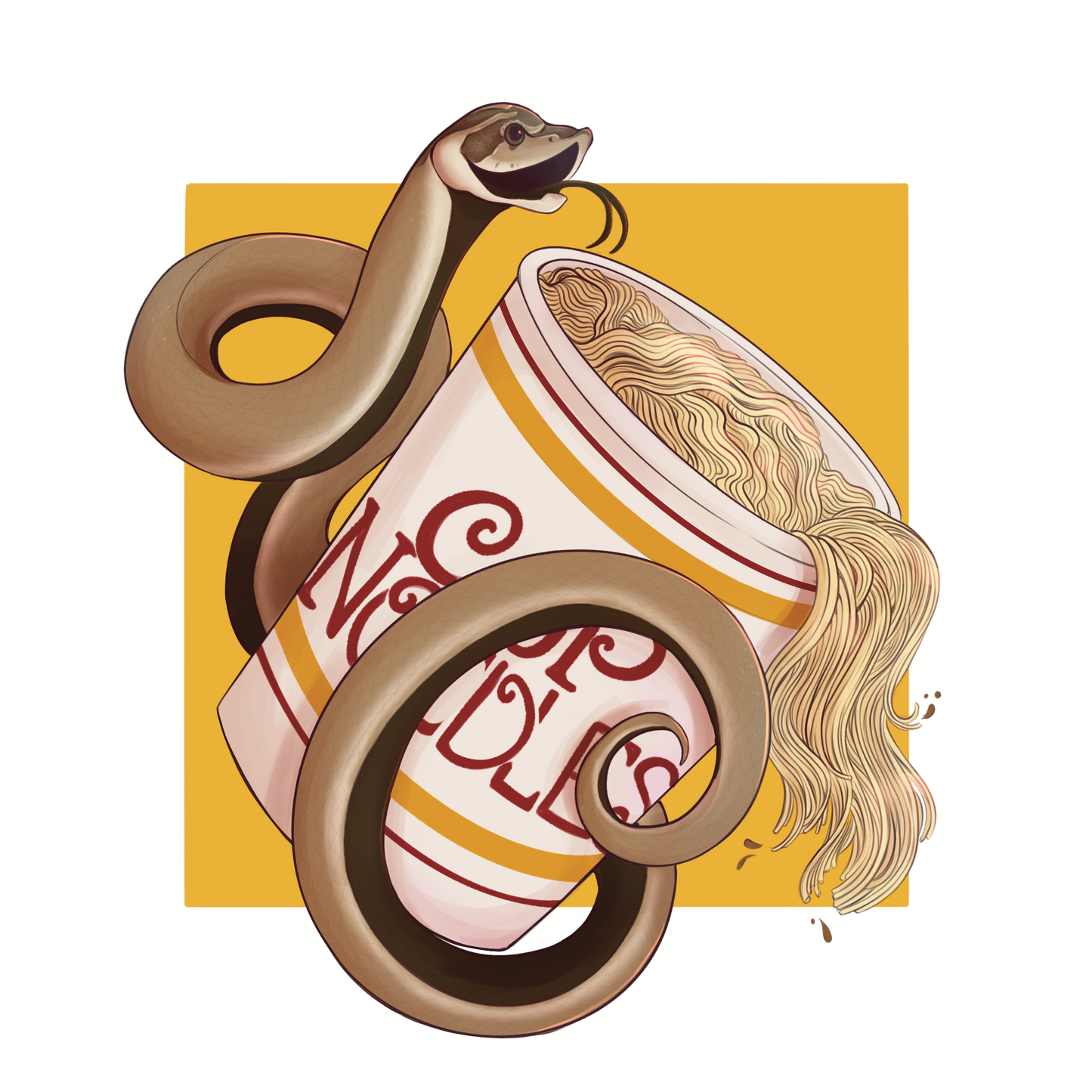 Cup Noodle Art Print