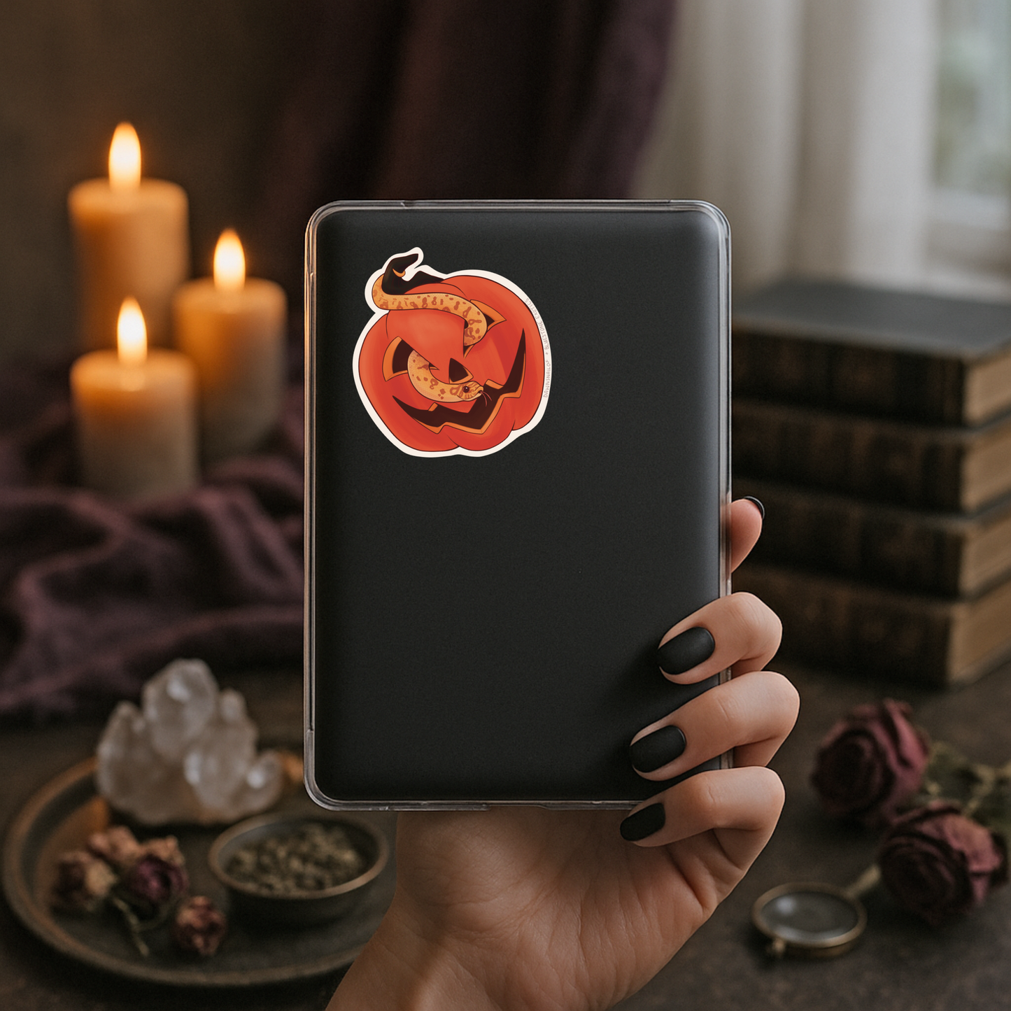 Pumpkin Snake Sticker