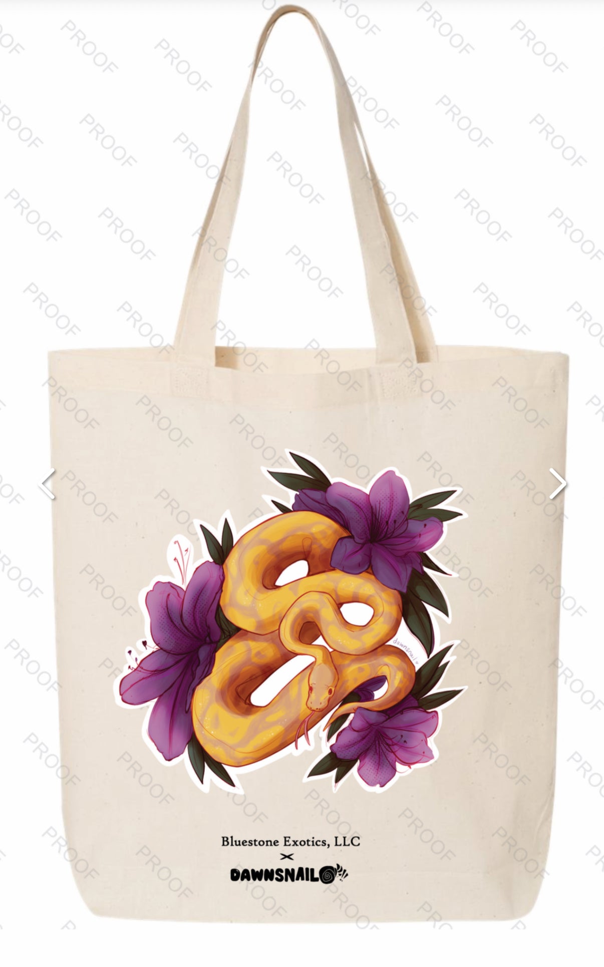 Iris Ball Python Tote Bag