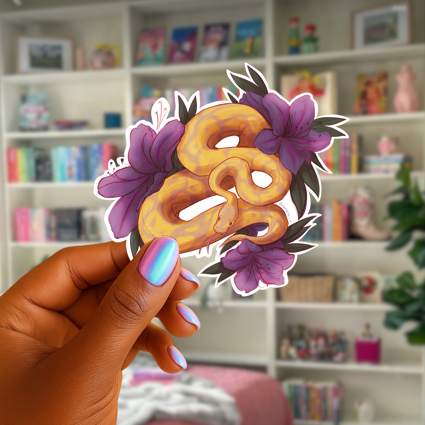 Iris Ball Python Vinyl Sticker