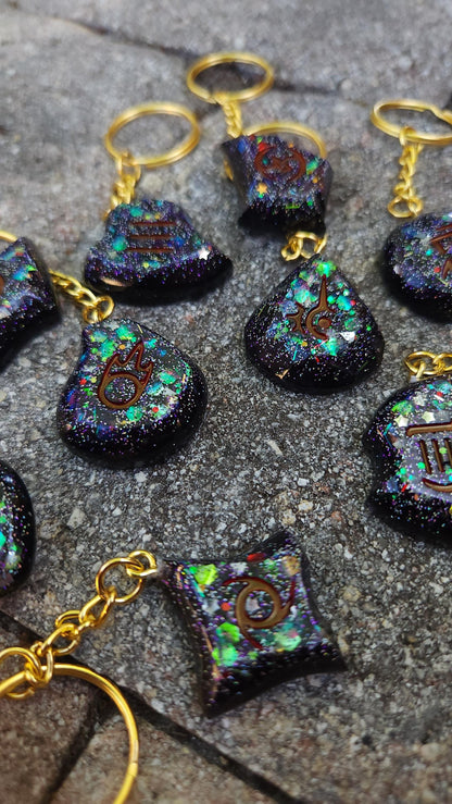 Black Opal Jobstone Charms