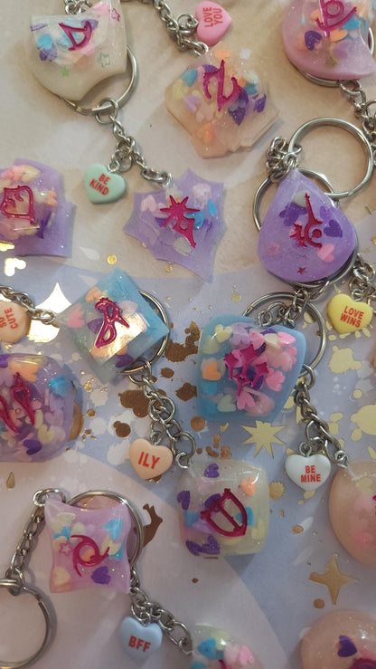Candy Heart Jobstone Charms