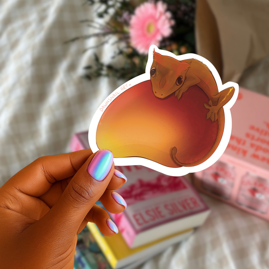 Crested Gecko Mango Sticker