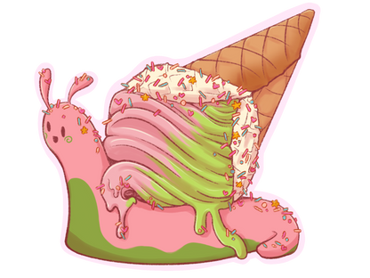 Food Snail Keychains