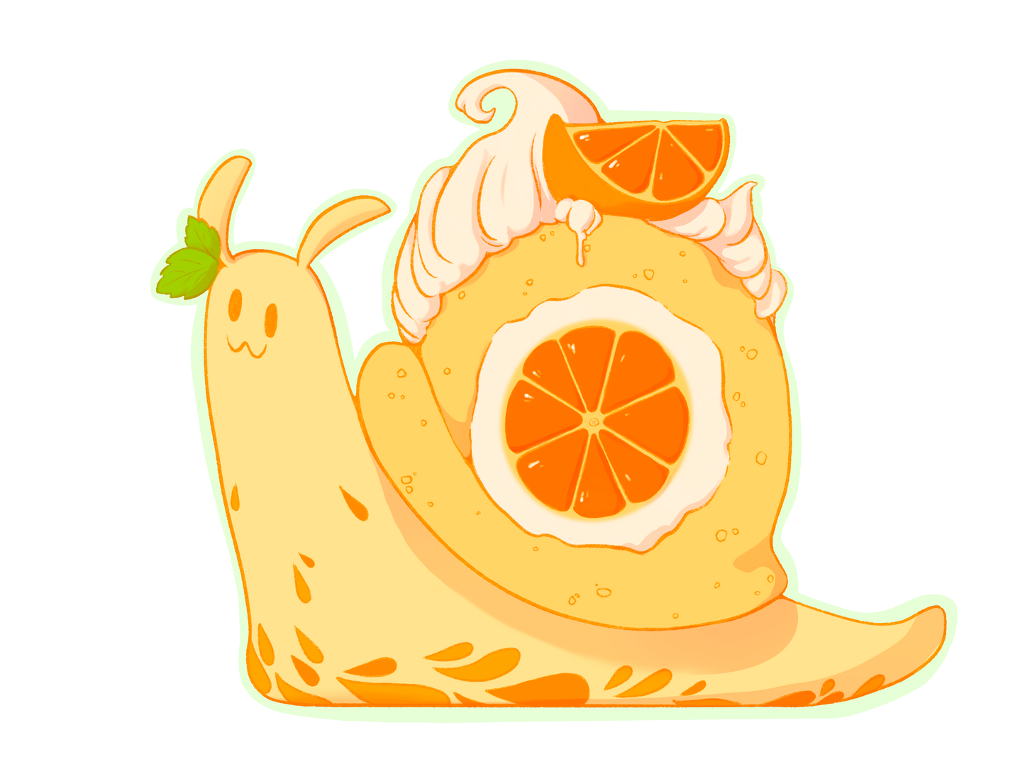 Food Snail Keychains