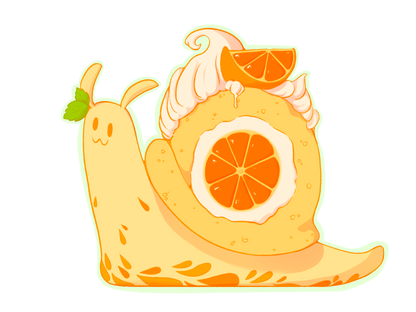 Food Snail Keychains