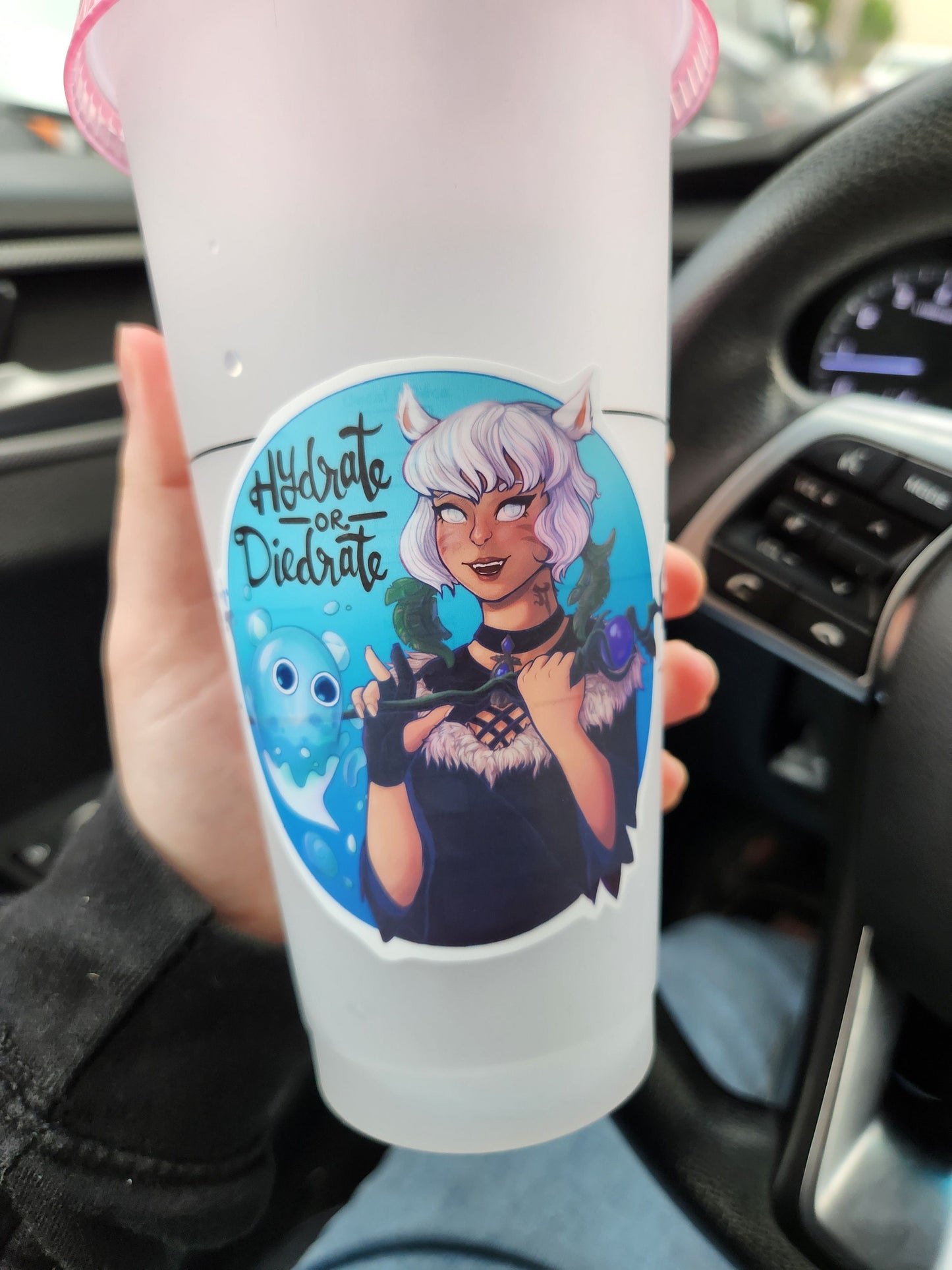 FFXIV Y'shtola Hydrate or Diedrate Nixie Vinyl Sticker
